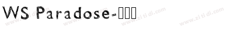 WS Paradose字体转换